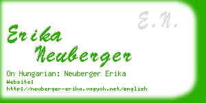 erika neuberger business card